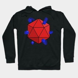 Dice Atom ( Red / Blue ) ( Dungeons and Dragons / DnD Inspired ) Hoodie